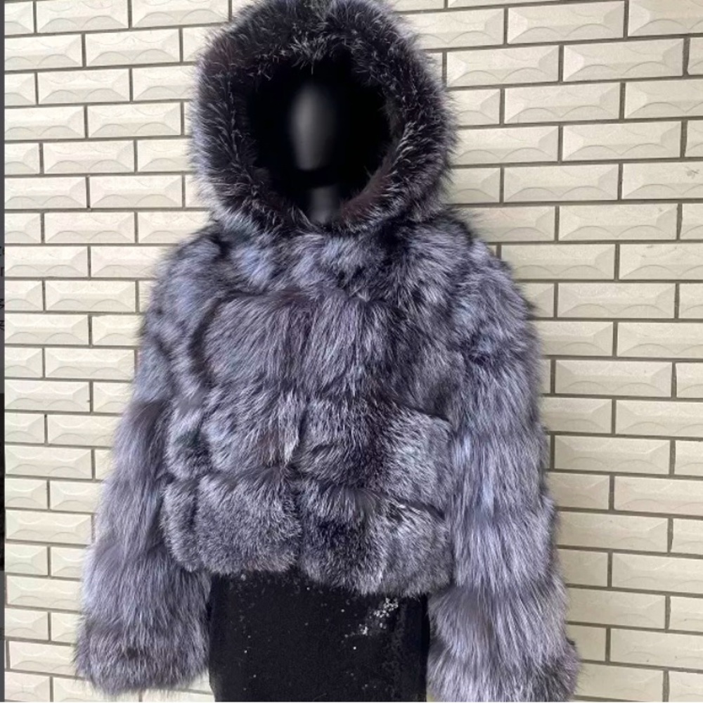 Silver fox fur!